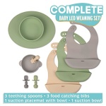 UpwardBaby Led Weaning Supplies - Suction Plates for Baby - Spoons Self Feeding 6 months Suction Bowls Silicone Plates - Toddler Plates Bowls Self Eating - Infant First Stage BLW Utensils 6-12 Months - Image 9