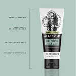 DR. TUSK 2-in-1 Mens Face Scrub & Facial Mask | Exfoliating Charcoal Cleanser | Kaolin & Bentonite Clay | Hempseed Oil & Caffeine | Natural Skincare for Men 5.9 Fl Oz - Image 8