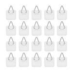 Artliving 1.25 Inch Invisible Adhesive Plate Hanger Set Vertical Plate Holders for the wall (100 pack)