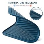 HOTEC Silicone Trivets for Hot pots and Pans, Heat Resistant for Kitchen Counter Dish Drying Mat, Set of 2 Classic Blue - Image 6