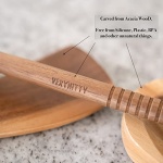 VERY NITTY Very Beautiful Kitchen Utensil Set, 7pc Wooden Cooking Utensils, Spoons and Spatula Set with Spoon Rest. Wood Kitchen Gadgets, Tools and Supplies for Cooking, Baking, Mixing and Salad Bowl - Image 4