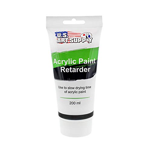 41jJQL9K-KL.jpg U.S. Art Supply Acrylic Retarder Acrylic Medium, 200ml Tube (6.7 Ounces) - Mixed with Color gives you longer Working Times - Image 1