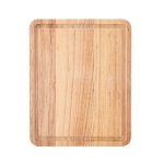 KitchenAid Classic Rubberwood Cutting Board with Perimeter Trench, Reversible Chopping Board, 8-inch x 10-Inch, Natural - Image 5