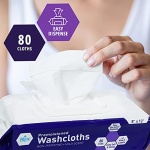 Medpride Disposable Premoistened Washcloths - Adult Cloth Wipes For Sensitive Skin- 8” x 12” Extra Soft Incontinence Wipes - Image 3