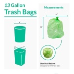 Reli. Biodegradable 13 Gallon Trash Bags | 100 Count | ASTM D6954 | Green | Eco-Friendly | Oxobiodegradable Under Certain Conditions (See Product Description) - Image 6