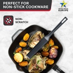 Mueller EuroPhoria Series Spatula, Heat Resistant Nylon Kitchen Turner, Cooking Utensils for Flipping Pancakes, Eggs, Burgers, Crepes and More, Perfect for Nonstick Cookware, Grey - Image 6