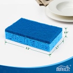 Non-Scratch Scrub Sponges Kitchen 12pcs,Safe on Non-Stick Cookware,Dual Sided Cleaning Sponges for Kitchen,Household,Bathroom and More - Image 6