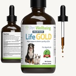 Pet Wellbeing Life Gold for Dogs and Cats - Vet-Formulated - Immune Support and Antioxidant Protection - Natural Herbal Supplement 4 oz (118 ml)