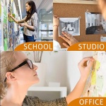 215 Clear Push Pins for Bulletin Board Thumb Tacks for Wall Corkboard Map Calendar Photo -Home Office Craft Projects Heavy Duty Plastic Head Steel Pin (Clear) - Image 5