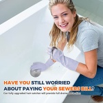 zaa Bathtub Drain Hair Catcher, 2 Pack Silicone Collapsible Drain Protector for Pop-Up and Regular Drains of Bathtub, Tub, Shower, Bathroom - Image 2