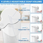 Josnown Automatic Liquid Soap Dispenser, 13.5oz/400ML Wall Mount Soap Dispenser, USB Rechargeable, Touchless Hand & Dish Soap Dispenser Waterproof Pump for Bathroom, Kitchen - Image 6