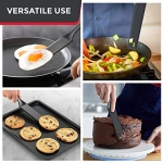 Mueller EuroPhoria Series Spatula, Heat Resistant Nylon Kitchen Turner, Cooking Utensils for Flipping Pancakes, Eggs, Burgers, Crepes and More, Perfect for Nonstick Cookware, Grey - Image 3