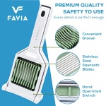 FAVIA Egg Slicer for Hard Boiled Eggs Mushroom Strawberry Cherry Tomato Kiwi Fruit with 9 Stainless Steel Blades Multipurpose Handy Kitchen Gadgets BPA Free Dishwasher Safe (Pastel Green) - Image 2
