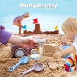 QLT Beach Toys for Toddlers - Kids Sand Toys Includes Beach Bucket, Truck Toy, Scoop, Trowel, Colander, Rake, Sand Castle Toys - Sandbox Toys with Gift Box - Image 5