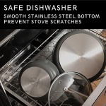 MSMK 2.5 Quart Saucepan with lid, Stay-Cool Handle, Burnt also Nonstick, Scratch-resistant, Induction Cooking Pot - Image 2