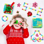 AXYES Magnet Toys for 3 Year Old Girls Boys, Educational Preschool Toys Magnetic Blocks for Toddlers Kids, Sensory Montessori Toys Magnet Building Tiles Sticks Playset, Birthday Gift - Image 2