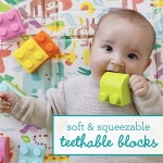 Infantino Super Soft 1st Building Blocks Activity Station, Easy-to-Hold for Babies & Toddlers, BPA-Free, Multi-Colored, 22-Piece Set with Storage Box and Mat - Image 8