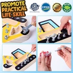 CozyBomB Screw Driver Board Preschool Toys - Montessori Toys for 3 Year Old Learning Fine Motor Skills Educational Sensory Toy for 3+ Year Old Activities Sensory STEM Wooden Tool Set Screwdriver - Image 5