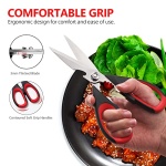 Tpotato kitchen scissors,kitchen shears heavy duty dishwasher safe,Stainless Steel Sharp utility food cooking Scissors multipurpose with cover cutting Meat, Poultry, Vegetables, fish,2 Pack - Image 5