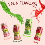 Slime Sour Lickers Candy, Gluten Free, 12 Pk Of 4 Flavors, Watermelon, Green Apple, Cherry and Strawberry Rolling Liquid Candy Bulk, Treat for Parties, Birthdays, or Halloween Treat - Image 6