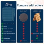 HOTEC Silicone Trivets for Hot pots and Pans, Heat Resistant for Kitchen Counter Dish Drying Mat, Set of 2 Classic Blue - Image 2