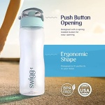 BPA Free Water Bottle | Clear Plastic Water Bottles | Sports Gym Bottle | 20-24 oz | sport water bottles | reusable water bottles | Smart Sports Bottle - Image 5