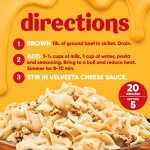 Velveeta Kraft Cheesy Skillets Dinner Kit Box, Creamy Beef Stroganoff, 11.6 Ounce - Image 7