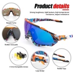 KAPVOE Cycling Glasses Polarized Sports Sunglasses MTB Mountain Bike Eyewear Men Women Road Bicycle BMX Running Fishing Golf - Image 7