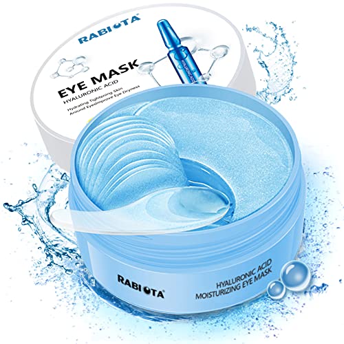 51xIgOQFGL.jpg Under Eye Patches,30 pairs Hyaluronic Acid Anti-Aging Under Eye Mask, RABIOTA Collagen Under Eye Gel Pads for Dark Circles, Wrinkles, Fine Line, Puffiness (Blue) - Image 1