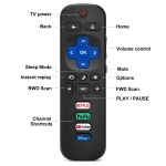 (Pack of 2) Replacement Remote Control Only for Roku TV, Compatible for TCL Roku/Hisense Roku/Onn Roku/Sharp Roku/Element Roku/Westinghouse Roku/Philips Roku Smart TVs (Not for Roku Stick and Box) - Image 7
