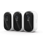 Arlo Essential Security Camera 2K (3rd Gen, 2025 Release) - Wireless Outdoor Camera, Battery Power, Person Recognition, Package Detection, Animated Preview, 1-Month Trial of Secure Plan, 3 Cam, White