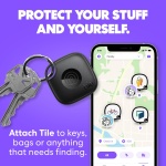 Tile by Life360 Mate - Bluetooth Tracker, Keys Finder and Item Locator for Keys, Bags and More. Phone Finder. Both iOS and Android Compatible. 1-Pack (Black) - Image 8