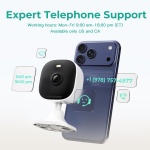 4MP Cameras for Home Security with Audio and Video, Outdoor Security Camera Indoor, 2.4g/5g Cameras for House/Pet/baby, Plug and Play, Work with Alexa, Support 128G Card Storage (Not Included), Wired - Image 8