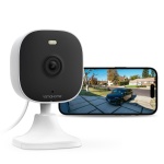 4MP Cameras for Home Security with Audio and Video, Outdoor Security Camera Indoor, 2.4g/5g Cameras for House/Pet/baby, Plug and Play, Work with Alexa, Support 128G Card Storage (Not Included), Wired