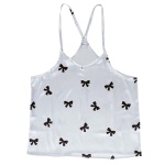 Bella Sleep + Spa Pajamas For Women Loungewear 2-Piece Cami and Ruffled Shorts/Shirt Sleep Set, X-Large, Bows - Image 3