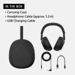 Sony WH-1000XM6 The Best Noise Canceling Wireless Headphones, HD NC Processor QN3, 12 Microphones, Adaptive NC Optimizer, Mastered by Engineers, Studio-Quality, 30-Hour Battery, Black - Image 7