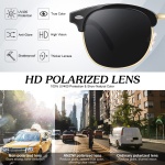 ANZIW Polarized Sunglasses Men Women,Semi Rimless Retro Shades UV400 Protection - Image 4