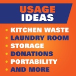 Hefty Ultra Strong Tall Kitchen Trash Bags, Lavender & Sweet Vanilla Scent, 13 Gallon, 80 Count - Image 3