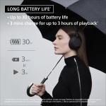 Sony WH-1000XM6 The Best Noise Canceling Wireless Headphones, HD NC Processor QN3, 12 Microphones, Adaptive NC Optimizer, Mastered by Engineers, Studio-Quality, 30-Hour Battery, Black - Image 8