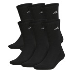 adidas Men's Athletic Cushioned 6-Pack Crew, Cushioned Crew Socks with Arch Compression for a Secure Fit