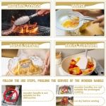 Umite Chef Silicone Kitchen Utensil Set, 34PCS Heat Resistant Kitchen Gadgets and Tools With Grater, Wood Handles for Nonstick Cookware - Image 4